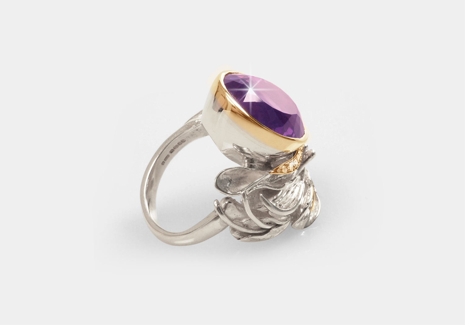Purple gem ring - steven-medhurst
